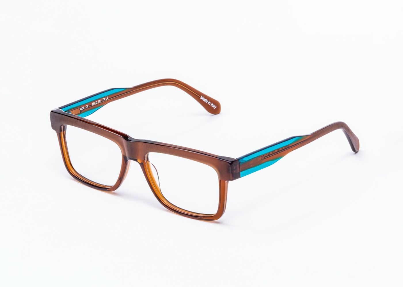 Marcello C02 Transparent Brown Blue