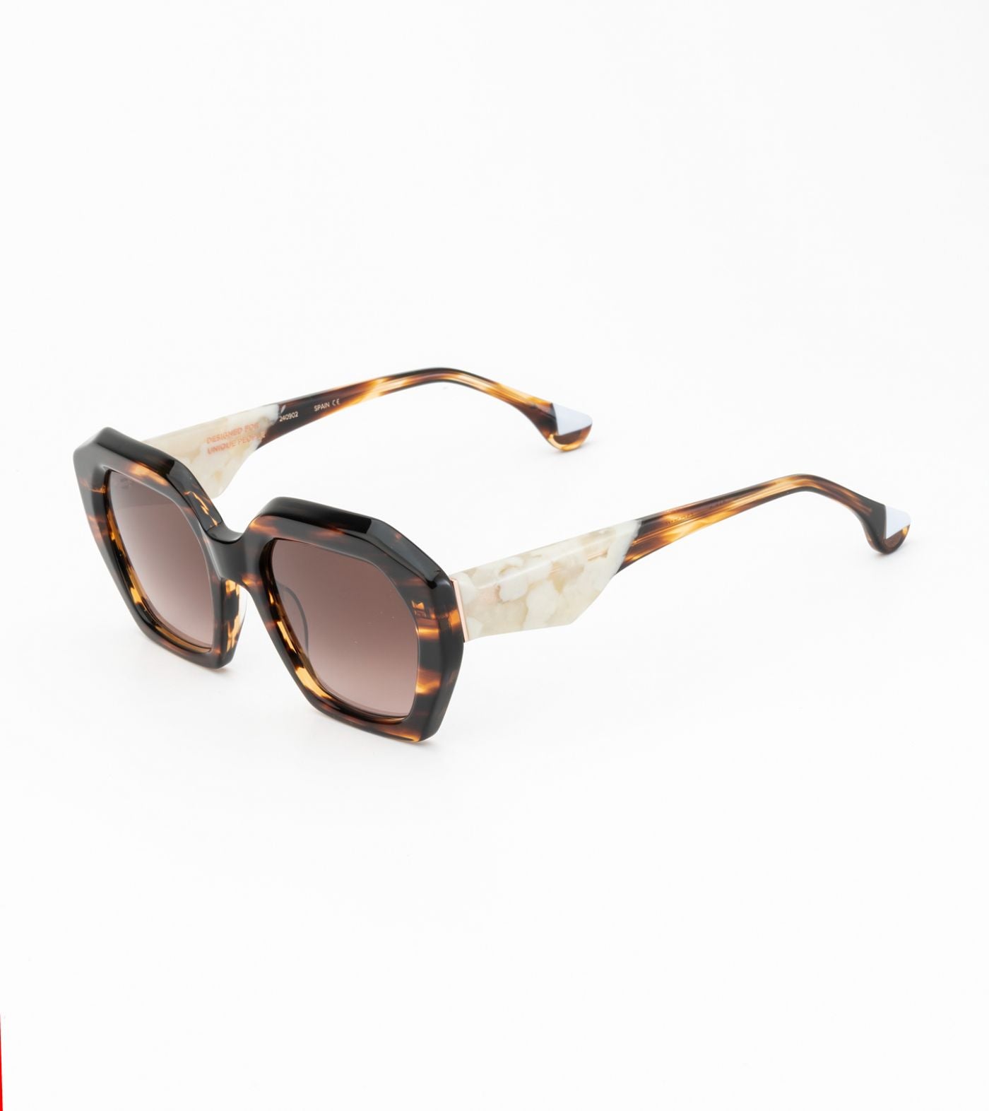 Meritxell C02 Havana/White (Gradient Brown Polarized)