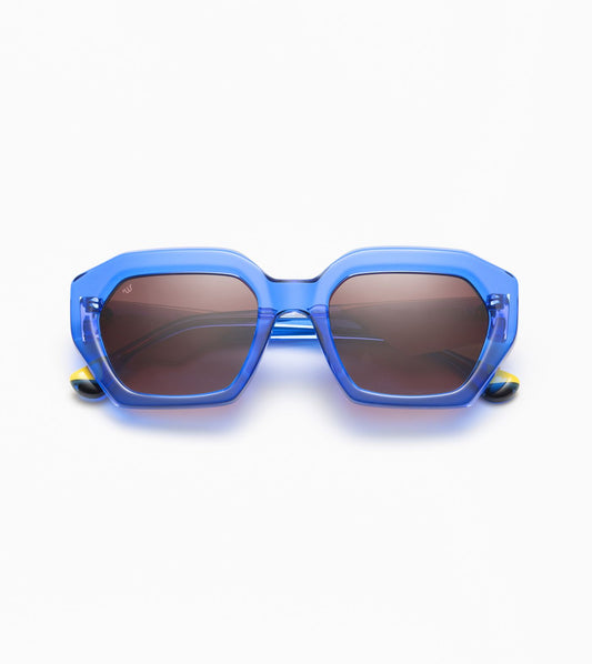 Meritxell C04 Blue/Pink/Yellow (Gradient Brown And Grey)