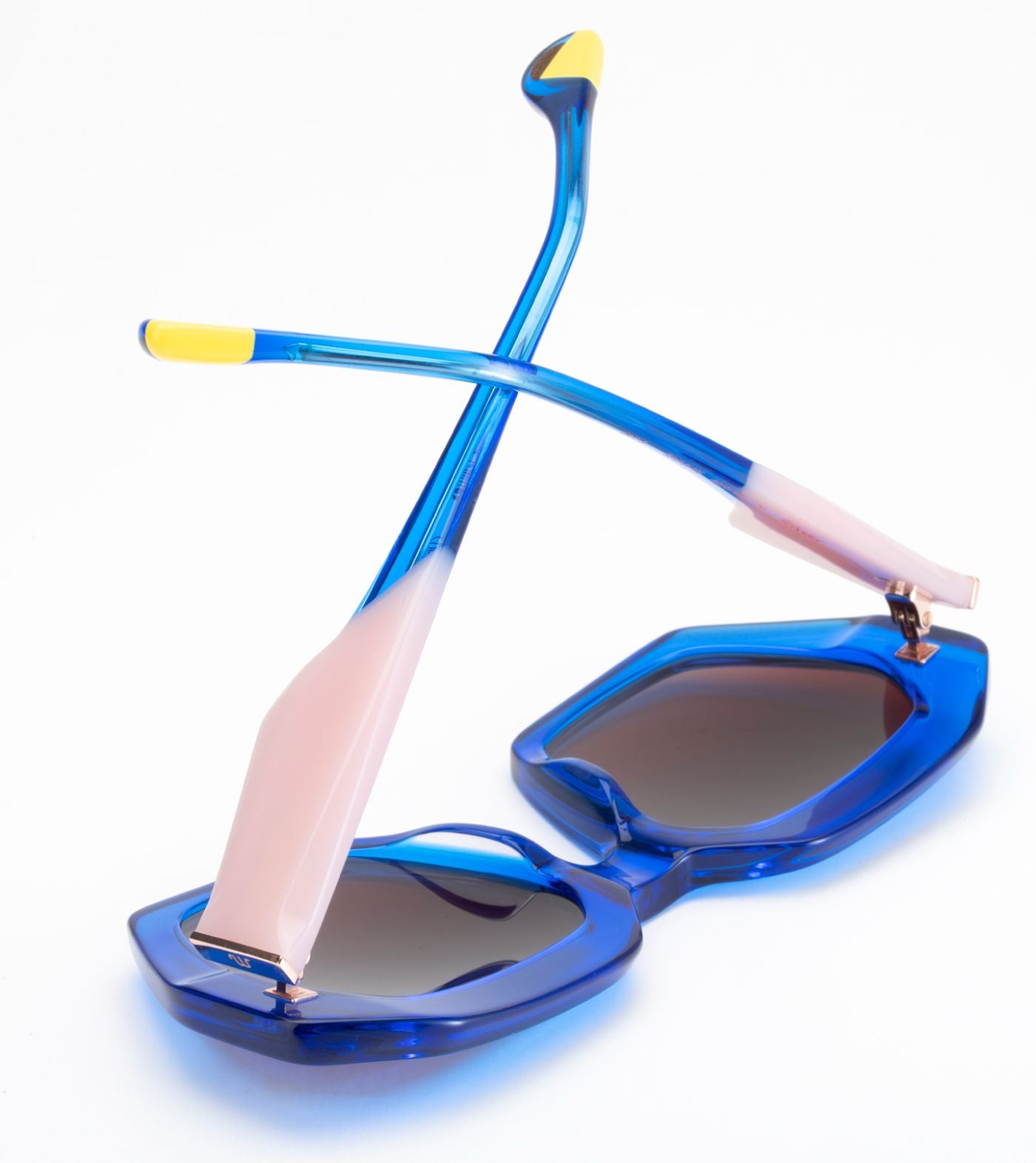 Meritxell C04 Blue/Pink/Yellow (Gradient Brown And Grey)