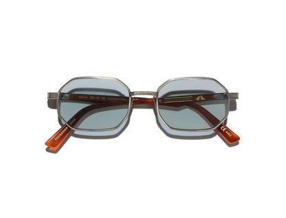 Axum S50 C02 Silver Antiqued/Havana Chiaro (Light Blue Photochromic (Base 2)) (6462)