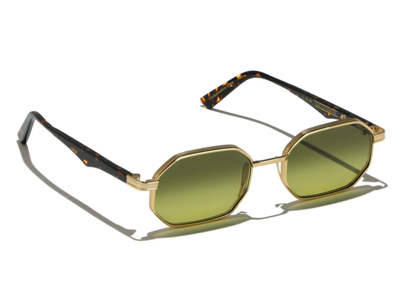 Axum S50 C09 Gold/Havana Scuro (Green Vintage Gradient Photochromic (Base 2)) (6463)