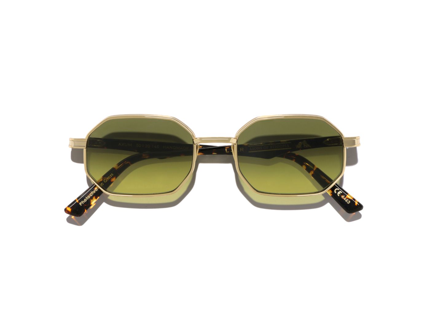 Axum S50 C09 Gold/Havana Scuro (Green Vintage Gradient Photochromic (Base 2)) (6463)