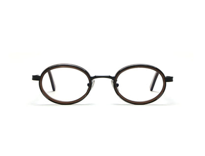 Karnak C76 Black Crystal Brown Acetate Rim (6822)
