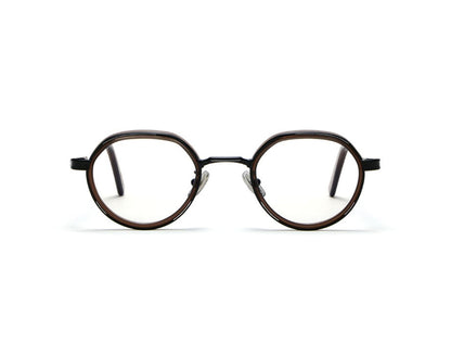 Meknes S46 C76 Black Crustal Brown Acetate Rim (6825)