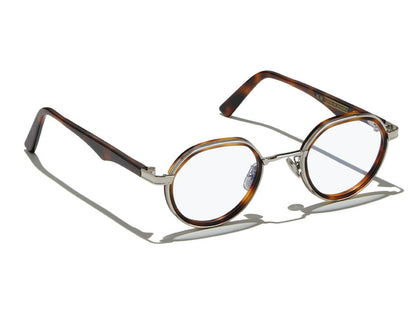 Meknes S46 C39 Silver Havana Maculato Acetate Rim (6824)