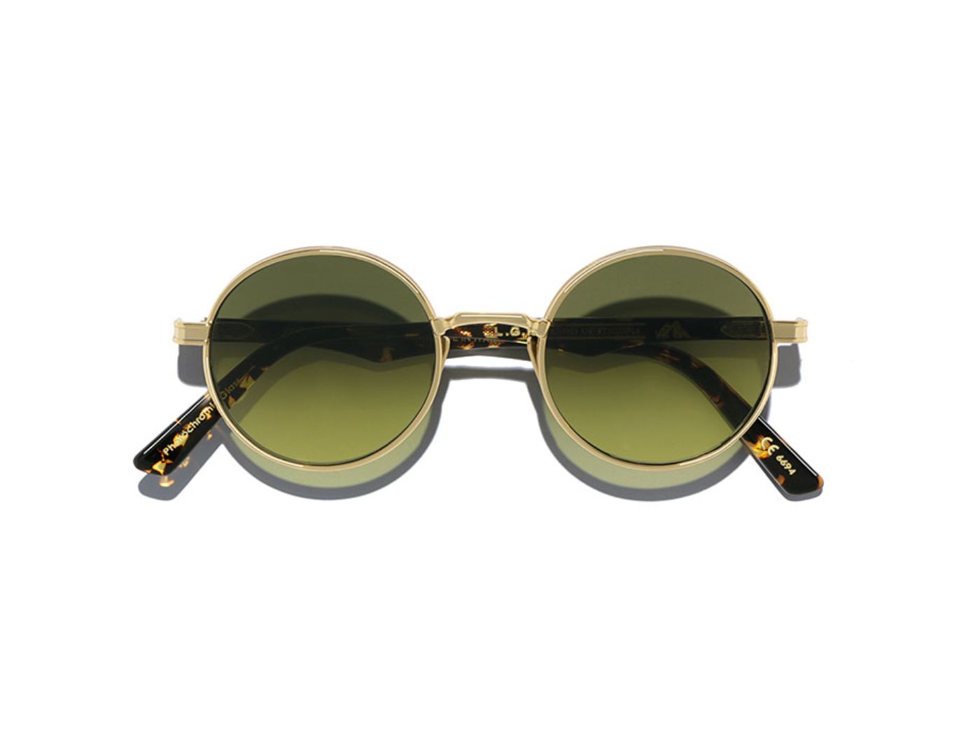 Zelalem Sun S48 C09 Gold Havana Scuro (Green Vintage Gradient Photochromic (Base 2)) (6694)