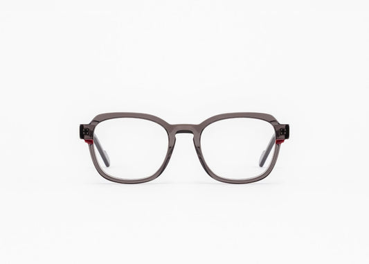 Grana C01 Transparent Dark Grey Red