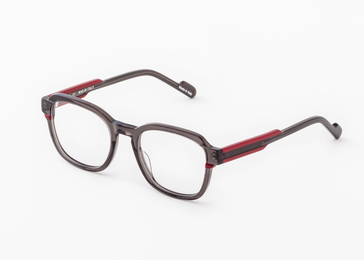 Grana C01 Transparent Dark Grey Red