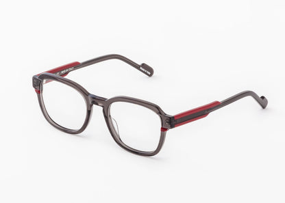 Grana C01 Transparent Dark Grey Red