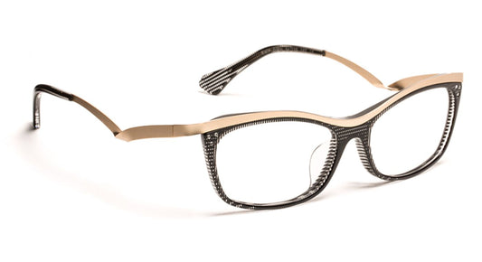 Emy C0050 Black Pixel/Gold Soft Rhinestones Cristal