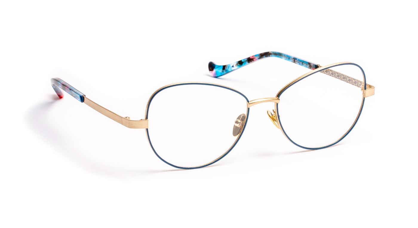 Ludy C2555 Teal Blue/Gold Brushed