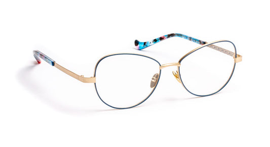 Ludy C2555 Teal Blue/Gold Brushed