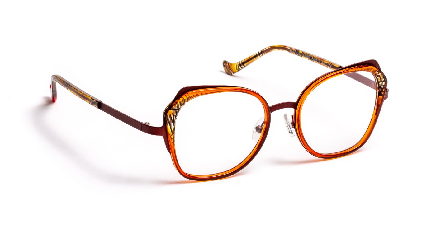 Magda C3590 Red Copper/Tortoiseshell/Brown Satin