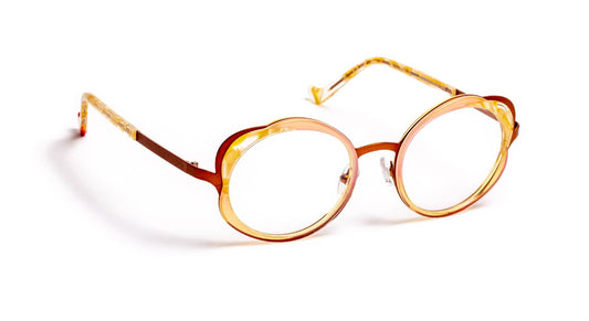 Maguy C6065 Floral Peach/Brown Satin