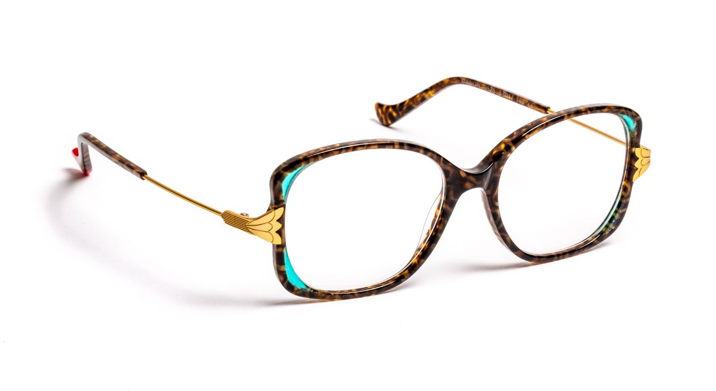 Manon C9525 Tortoiseshell Dark/Blue Lagon/Satin Gold