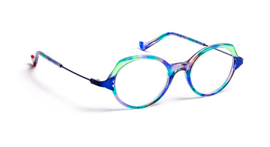 Margot C2040 Blue/Green/Blue Satin