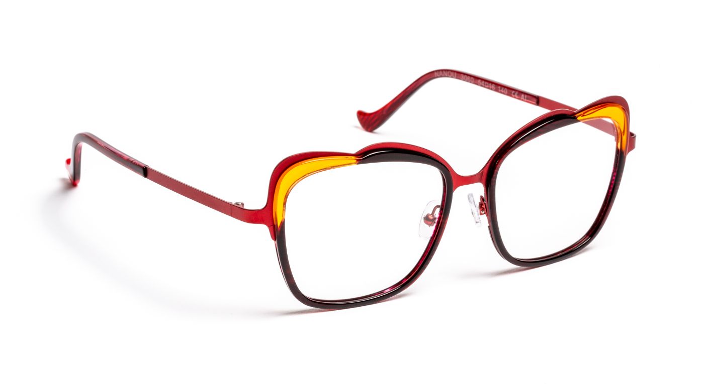 Nanou C3060 Burgundy/Orange/Red