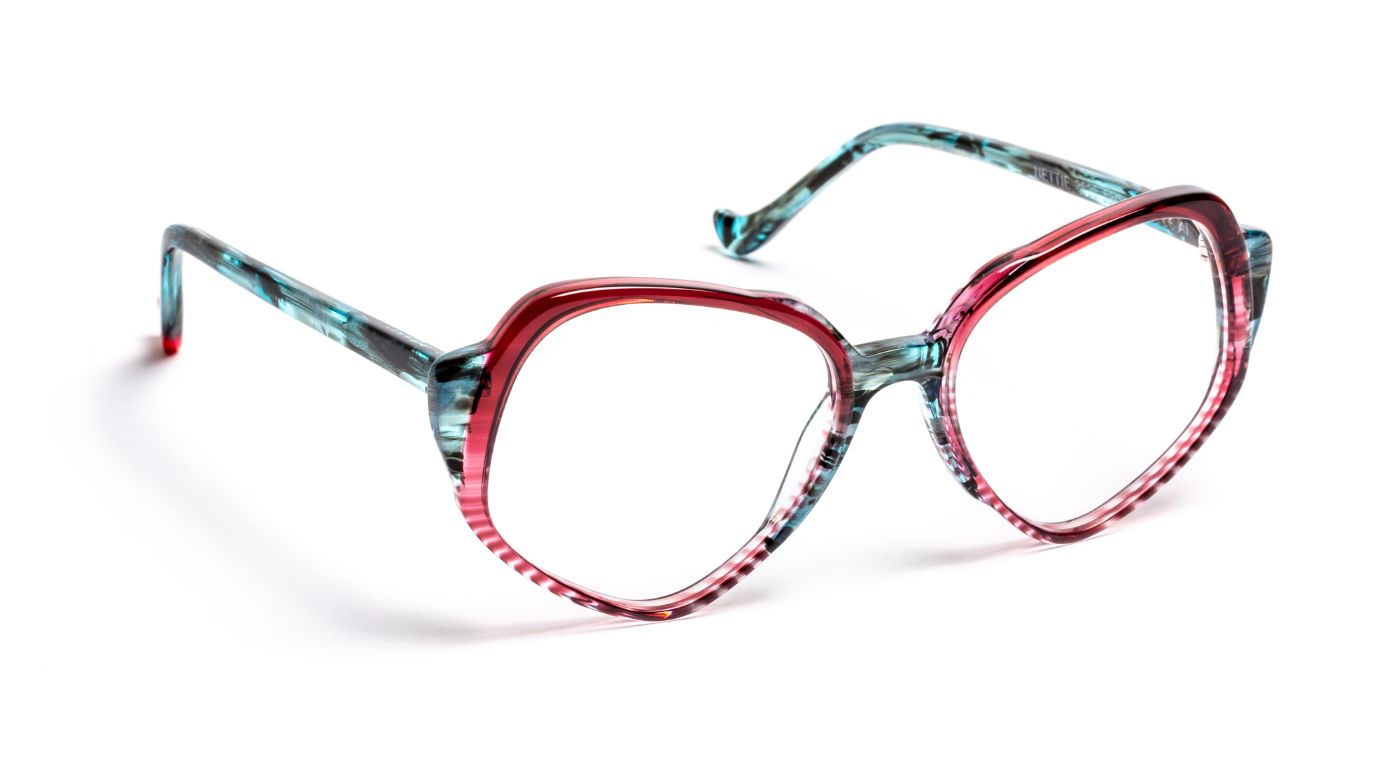 Nettie C3525 Striped Burgundy/Blue