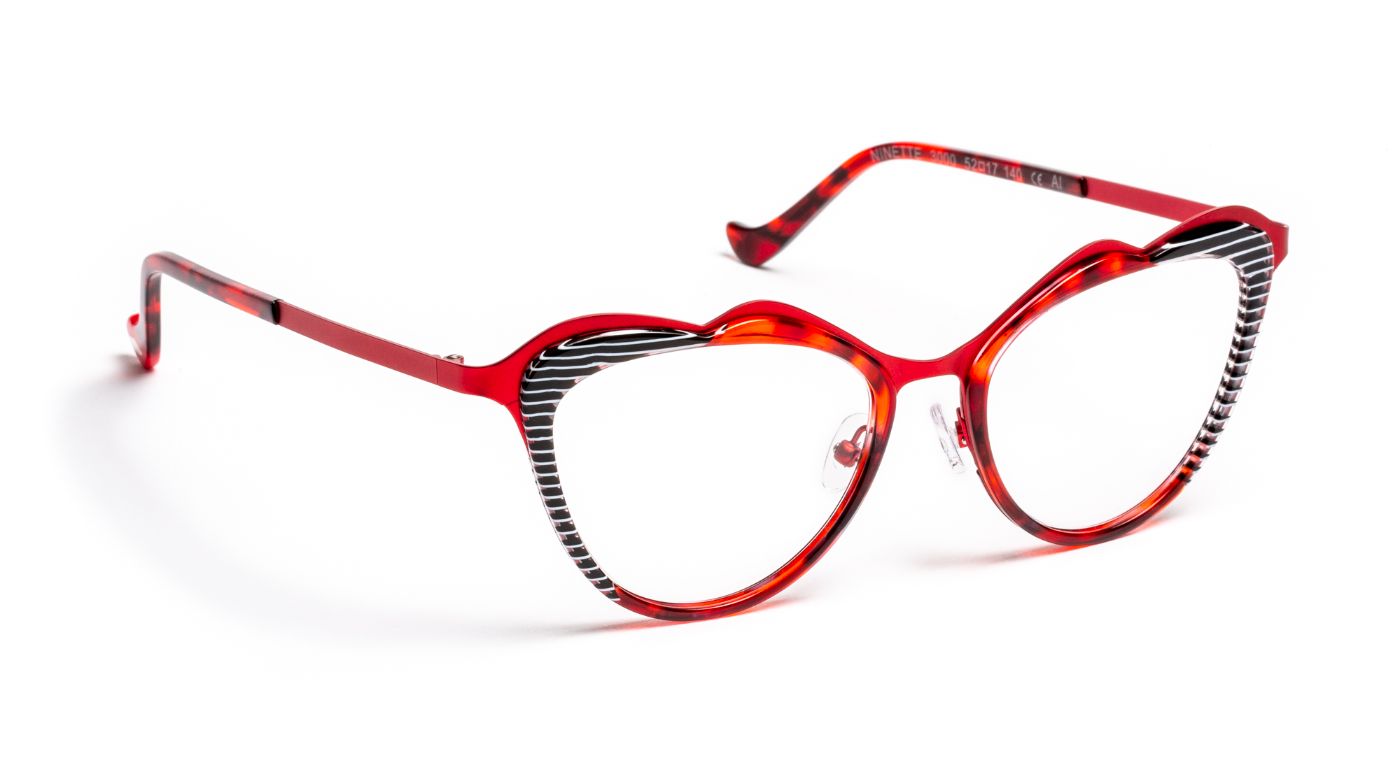 Ninette C3000 Red/Striped Black