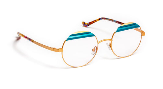 PATTY C5824 Rose Gold/Blue Peacock
