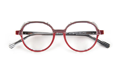 JF1512 C3005 Red D/Black Striped