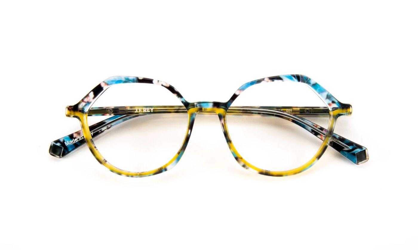 JF1519 C2590 Blue Floral/Tortoiseshell Yellow