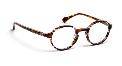 JF1527 C0935 Tortoiseshell Gray/Burgundy
