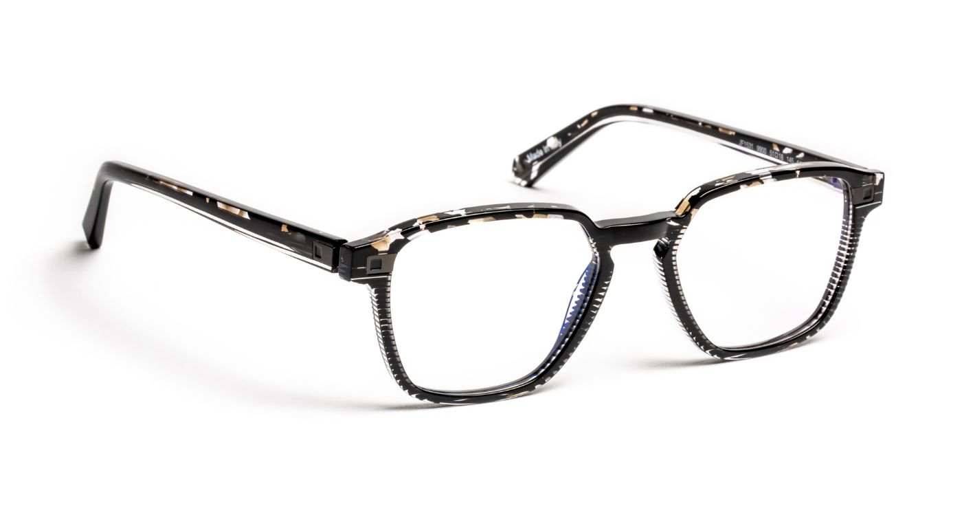 JF1531 C9900 Tortoiseshell/Black/Cristal Striped