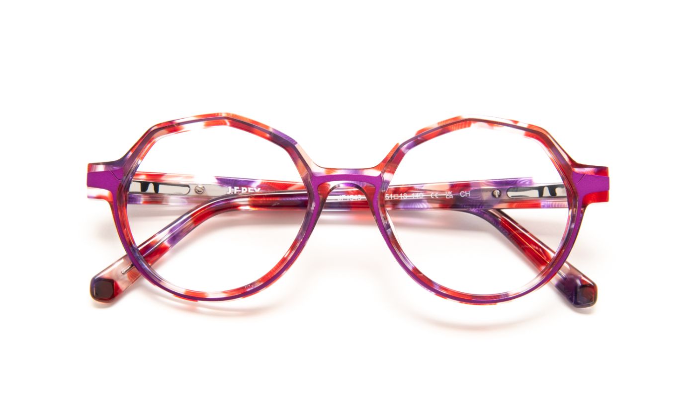 JF1543 C3072 Red Mouchete/Mauve