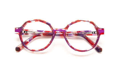 JF1543 C3072 Red Mouchete/Mauve