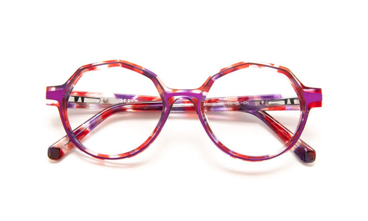 JF1543 C3072 Red Mouchete/Mauve