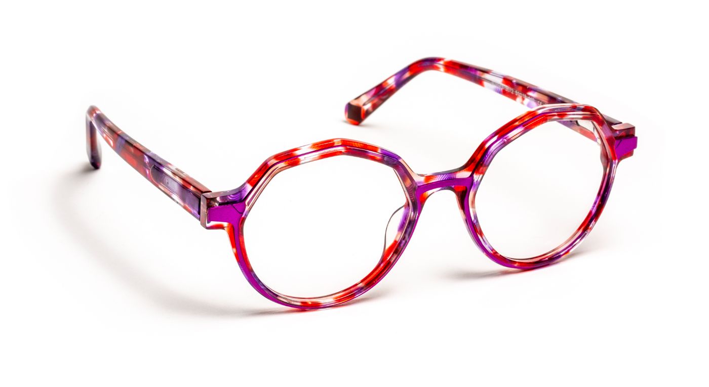 JF1543 C3072 Red Mouchete/Mauve