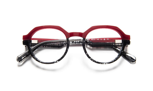 JF1556 C3601 Burgundy/Black