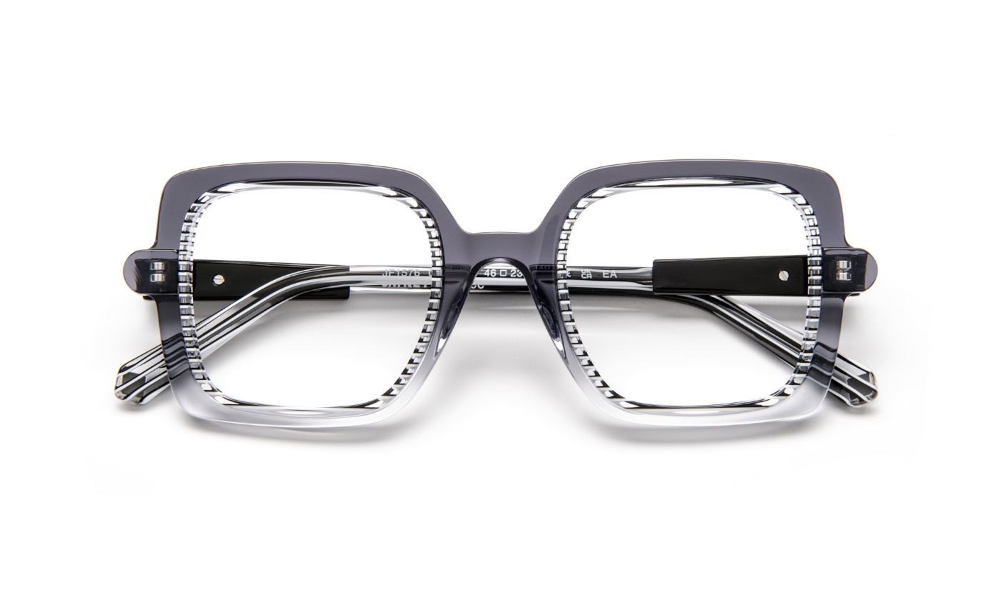 JF1576 C0010 Gradient Gray/Cristal/Striped Black
