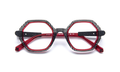 JF1577 C0530 Black Glitter/Red