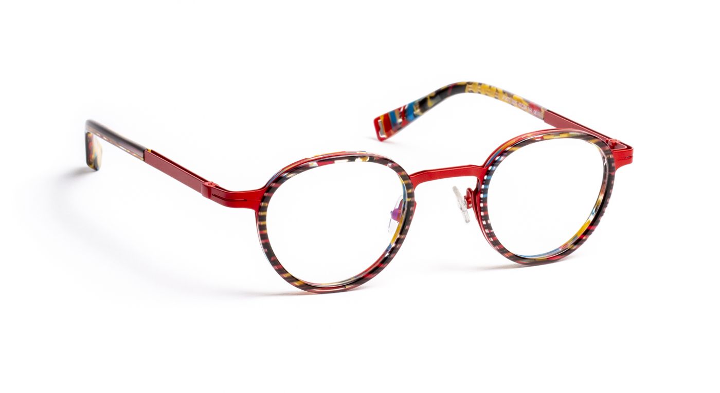 JF2677 C0035 Striped Black/Red