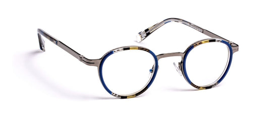 JF2677 C2405 Striped Blue Brown/Gunmetal Shiny