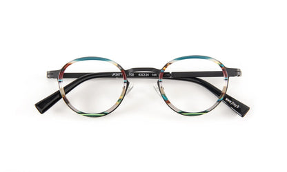 JF2677 C2700 Striped Turquoise/Black