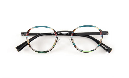 JF2677 C2700 Striped Turquoise/Black