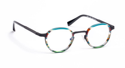 JF2677 C2700 Striped Turquoise/Black