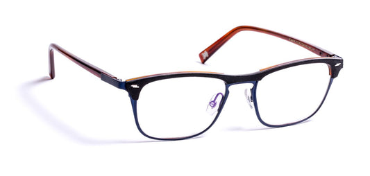JF2784 C0090 Leather Black/Tortoiseshell/Metal Blue