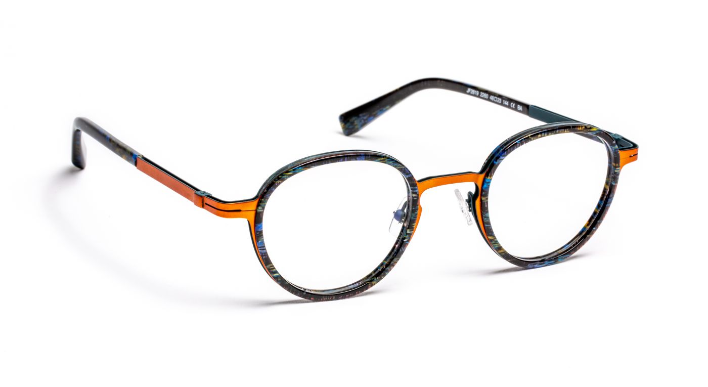 JF2819 C2260 Fabric Blue/Copper/Blue Peacock