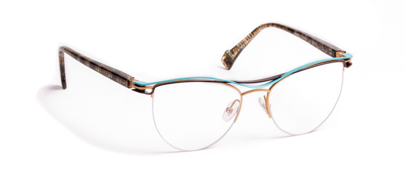 JF2856 C5024 Satin Gold/Blue Lagon/Brown