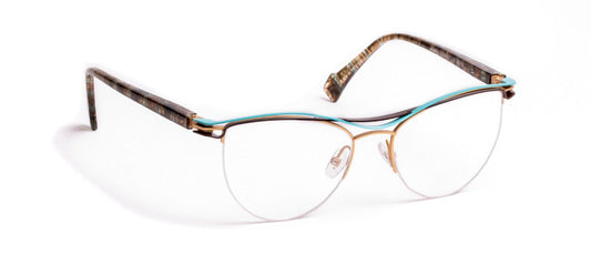 JF2856 C5024 Satin Gold/Blue Lagon/Brown