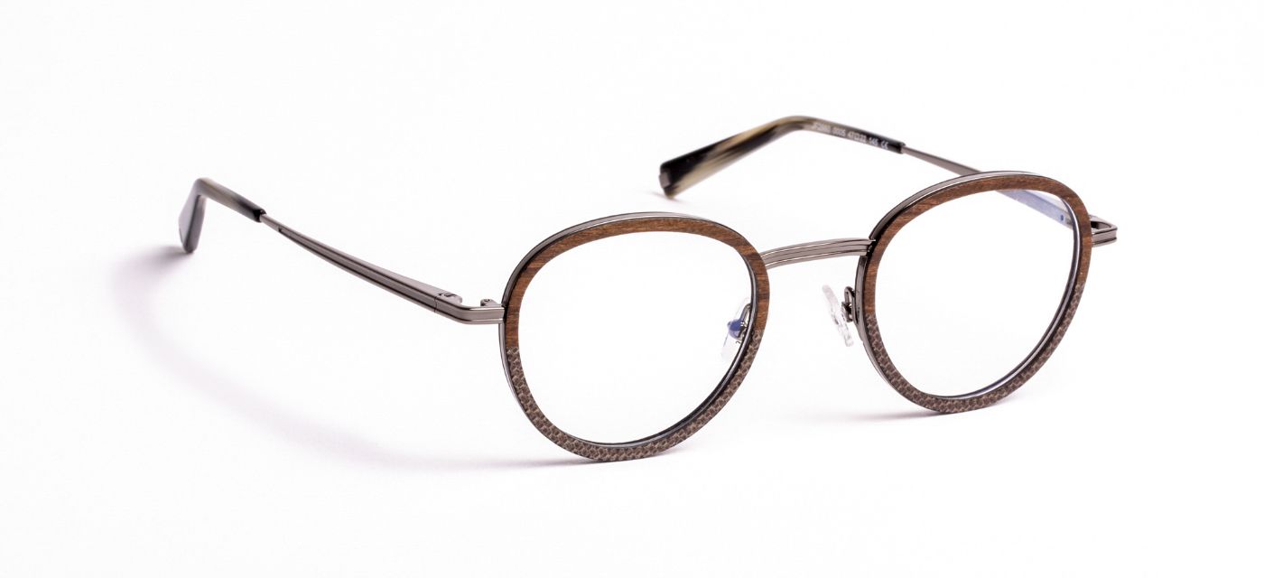 JF2860 C0005 Wood/Fiber Brown/Metal Gunmetal Shiny