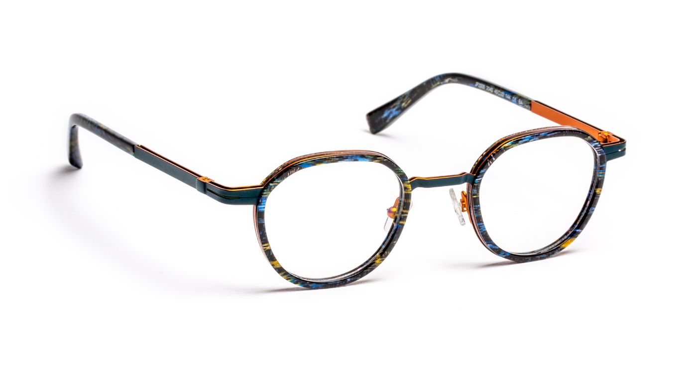 JF2935 C2040 Fabric Blue/Blue Peacock/Copper