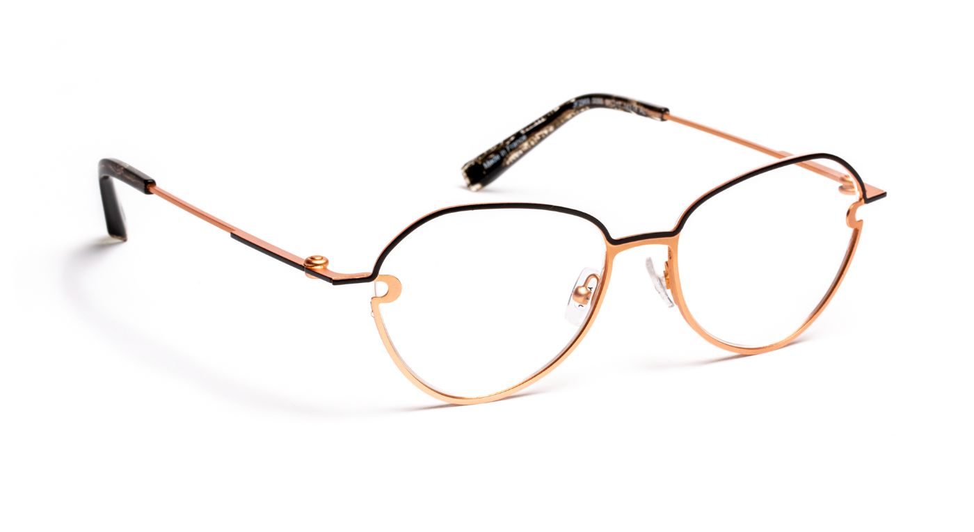 JF2969 C0055 Black Satin/Rose Gold