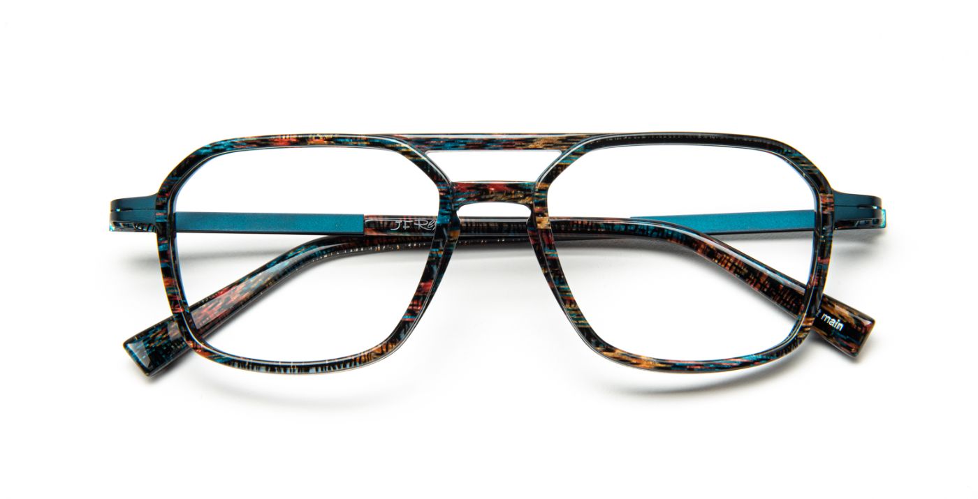 JF2988 C9520 Tortoiseshell Multicolors/Teal Blue