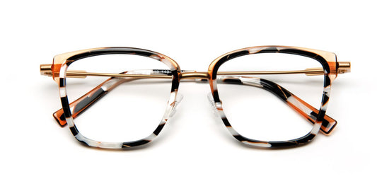 JF2993 C1550 Black White Pearly/Orange/Satin Gold